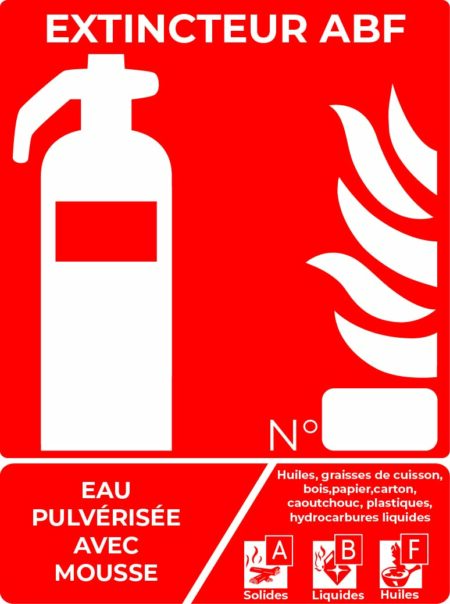 panneau extincteur abf