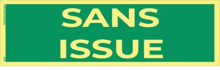 sans issue – panneau photoluminescent 20 x 8 cm