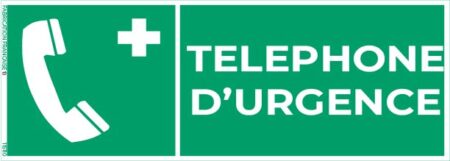 téléphone d’urgence – panneau de signalisation