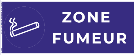 zone fumeur – panneau de signalisation