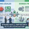 sensibiliser à l'importance du plan d'évacuation
