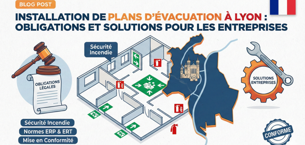 installation de plans d’évacuation à lyon