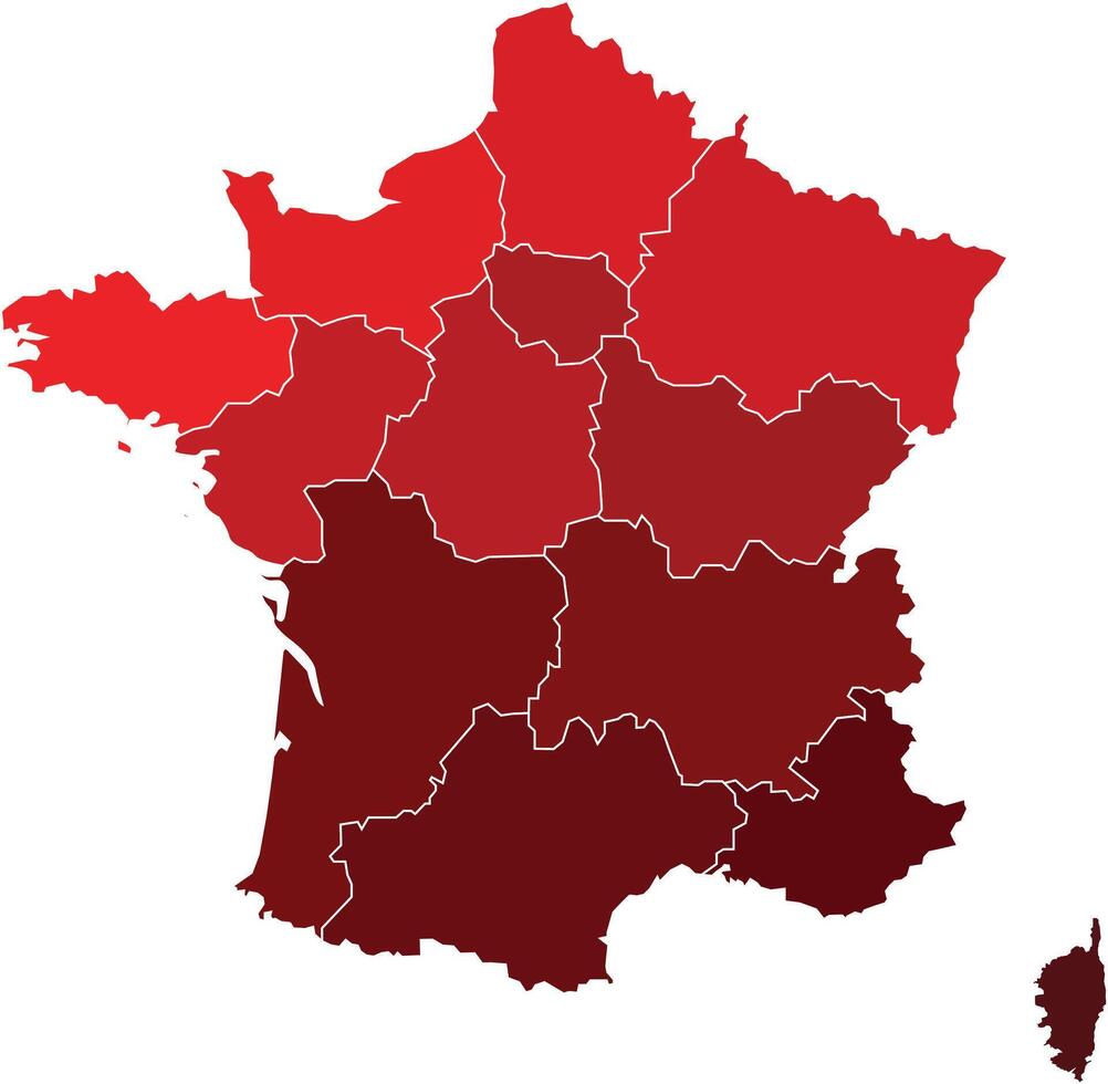 56736967 france plans avec rouge monochrome couleur pour district les frontieres l europe pays vectoriel