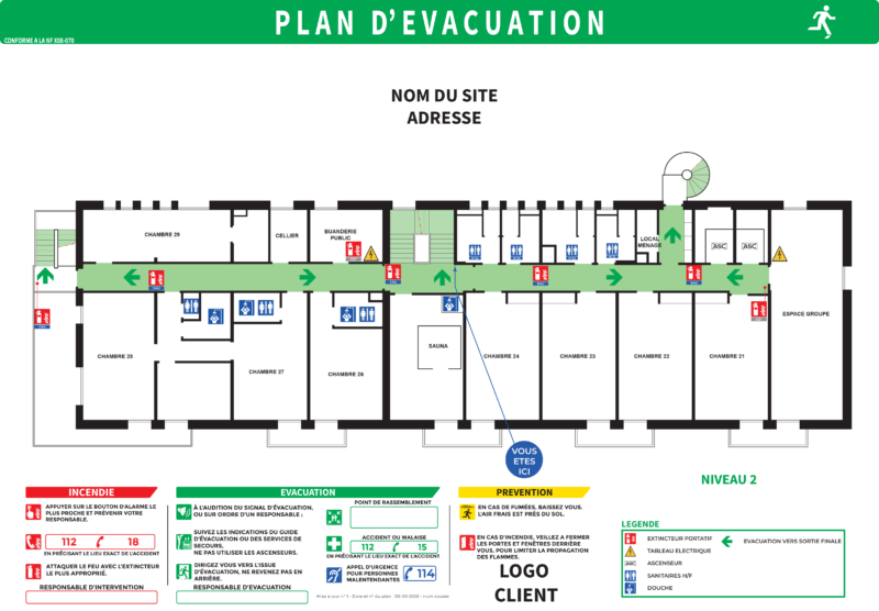 plan sevacuation