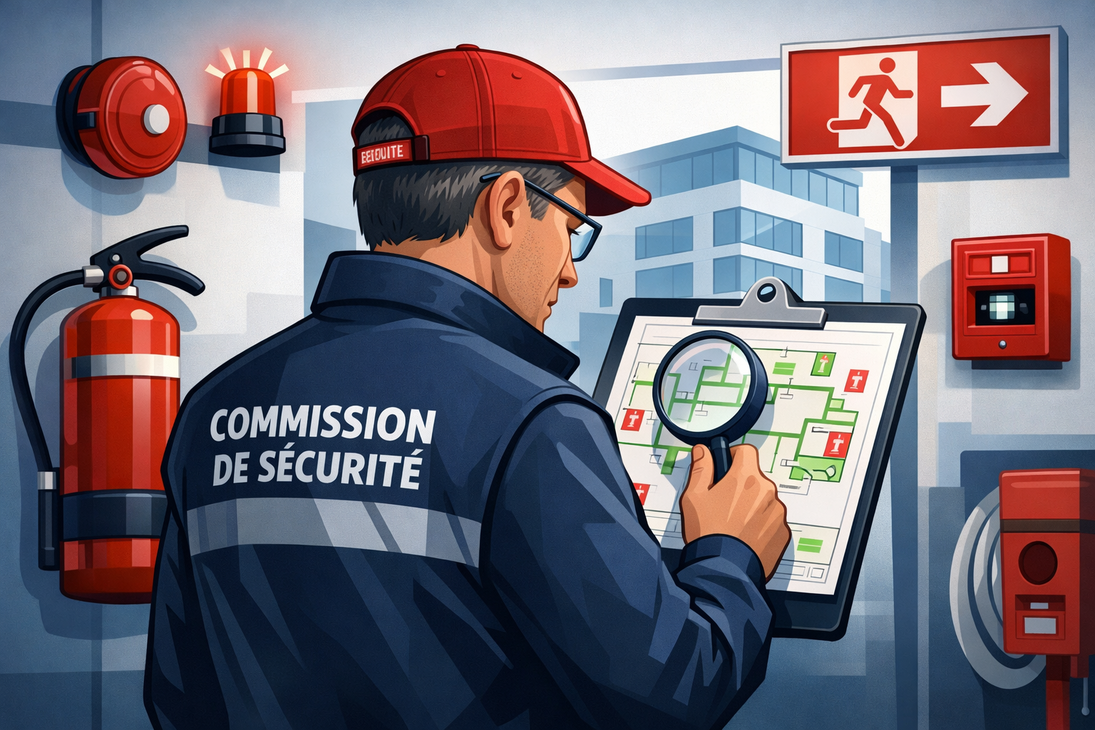 Commission de sécurité : les 10 points vérifiés sur vos plans d'évacuation