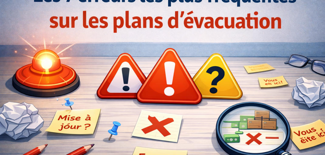 les 7 erreurs les plus fréquentes sur les plans d’évacuation