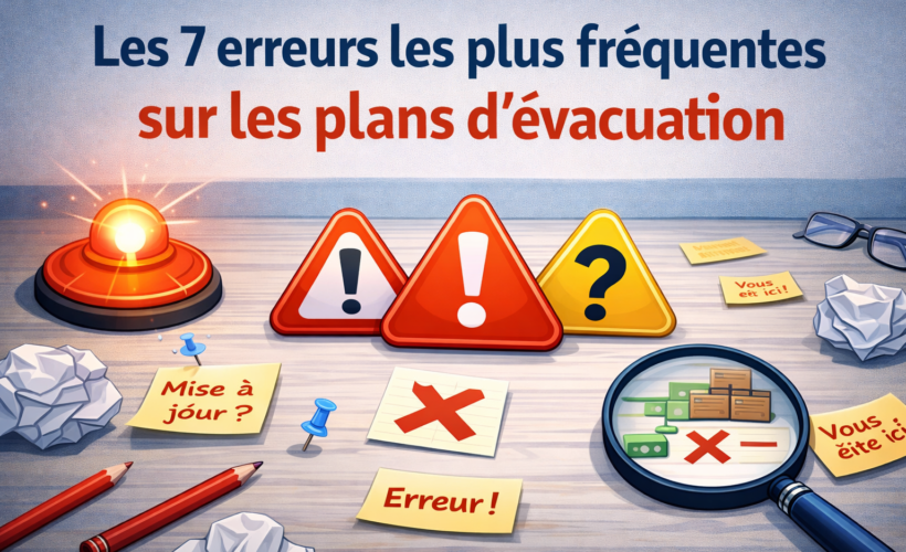 les 7 erreurs les plus fréquentes sur les plans d’évacuation