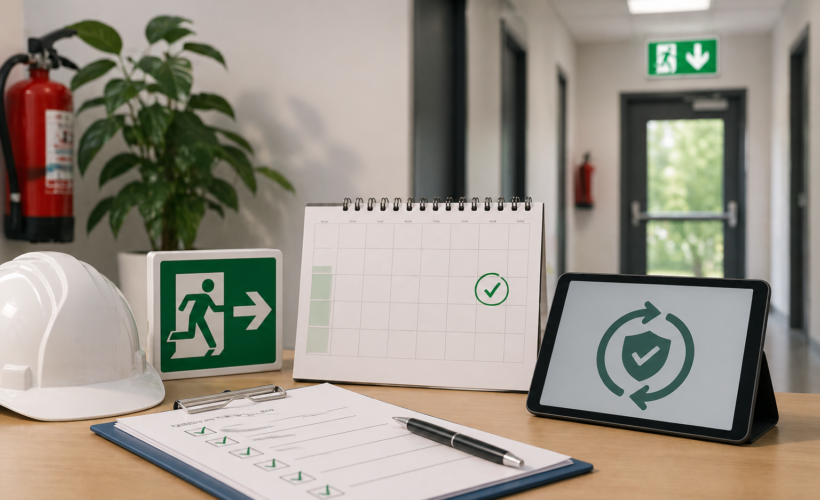 Équipements et signalisation de sécurité au bureau